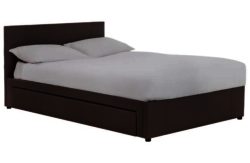 Hygena Sandyford Double Bed Frame - Chocolate